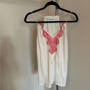 Maurice’s White and Pink Top